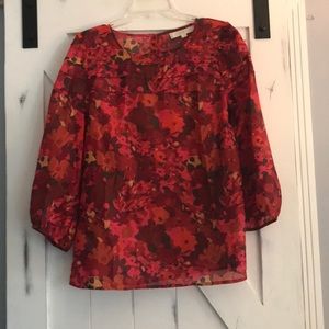 LOFT floral Blouse